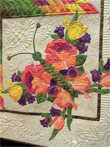 绗缝作品 带贴花的绗缝床罩和毯子等作品欣赏