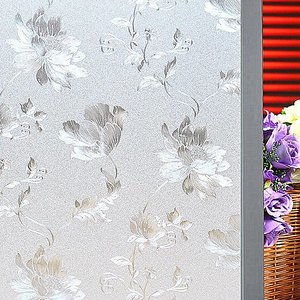 浴室玻璃贴膜贴花效果图
